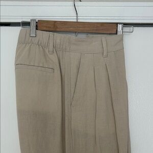 GAP Light Tan Easy Linen Trousers